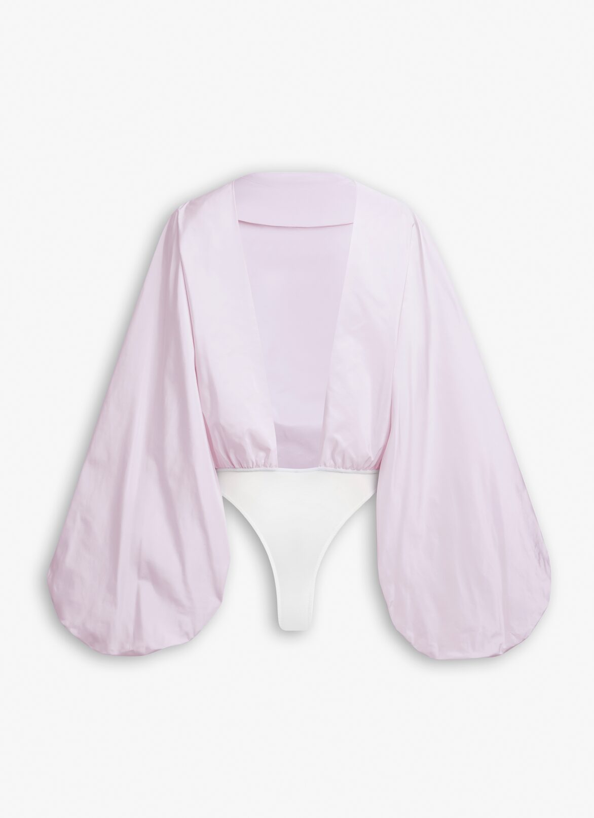 TAFFETA BODY-BLOUSE ALAÏA PINK TAFFETA BODY-BLOUSE